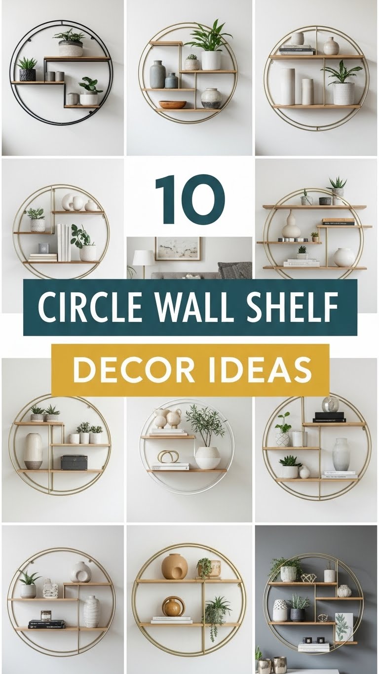 10 Circle Wall Shelf Decor Ideas