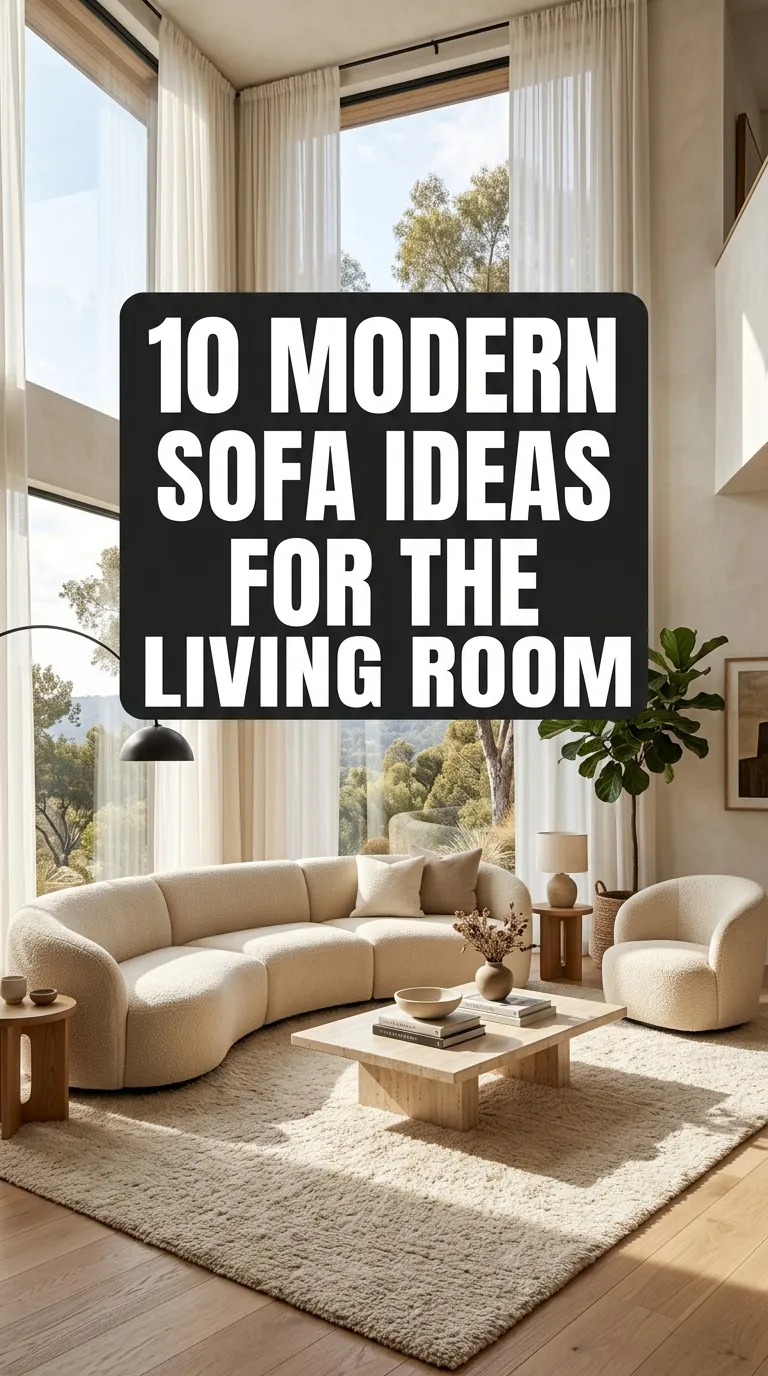 10 Modern Sofa Ideas for the Living Room