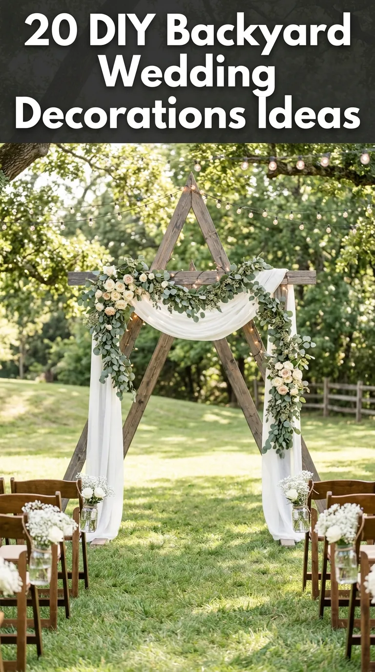 20 DIY Backyard Wedding Decorations ideas