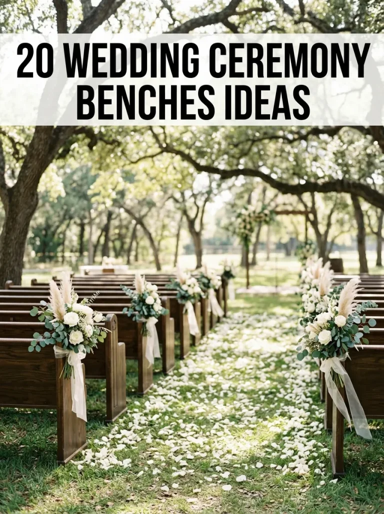 20 wedding Ceremony benches ideas