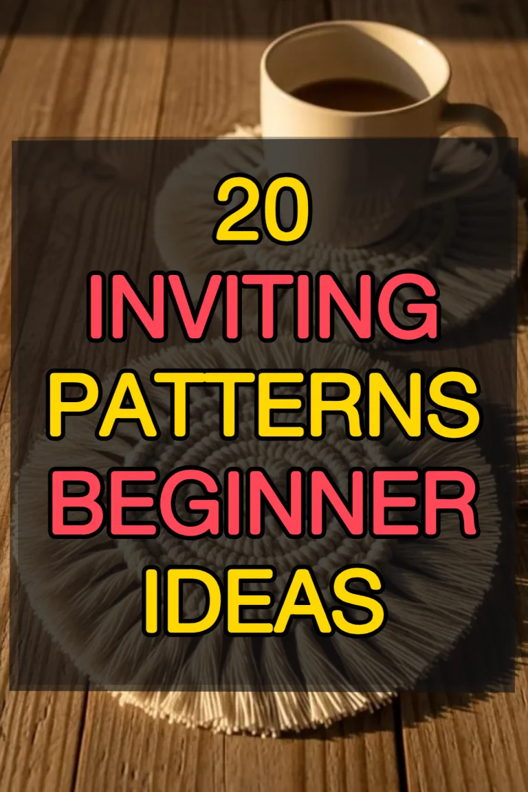 20 Macrame patterns beginner ideas