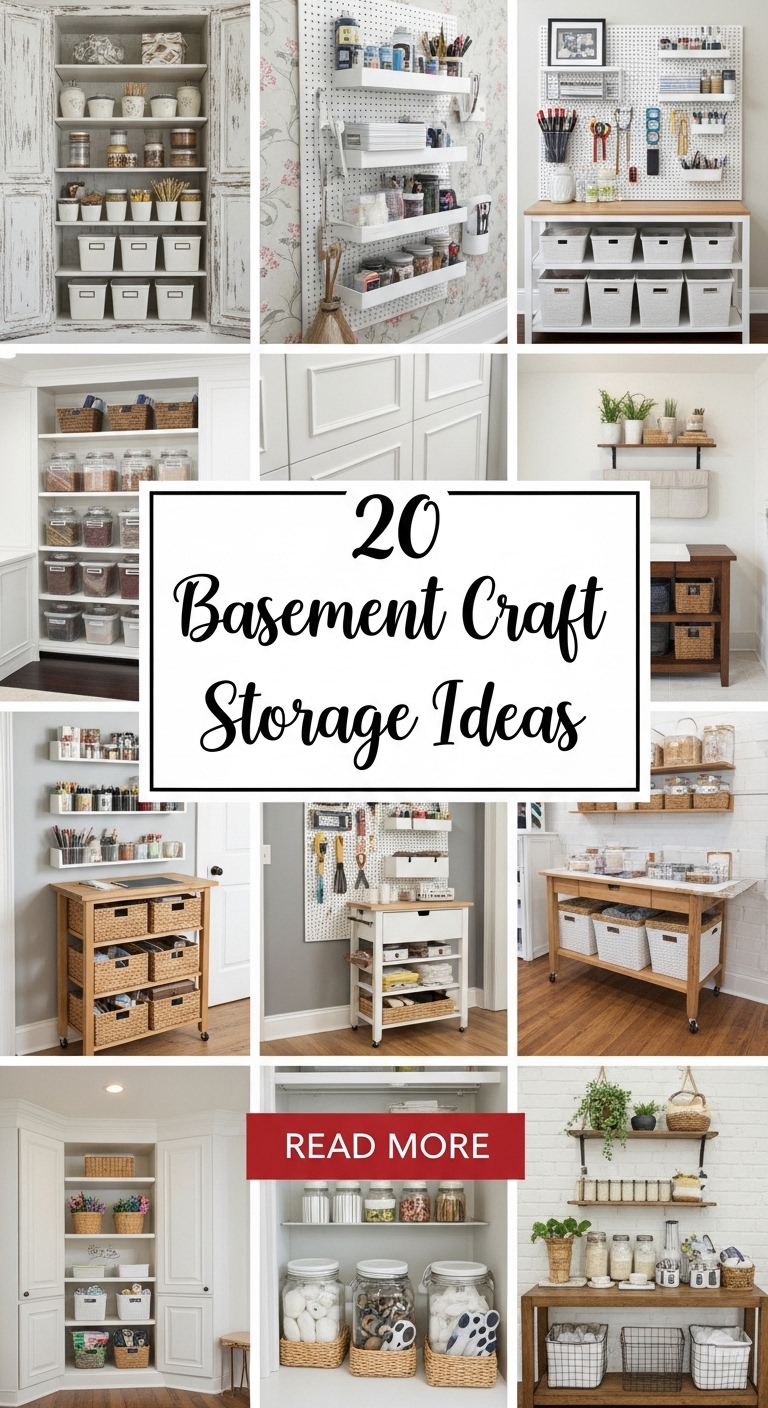 20 basement craft storage ideas