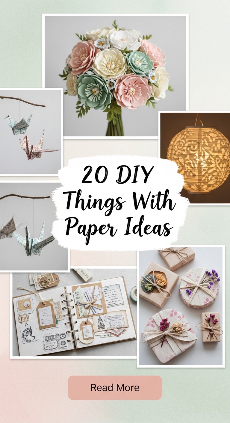 20 DIY Things With Paper ideas