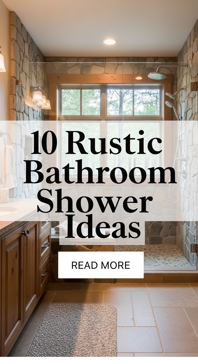10 rustic bathroom shower ideas