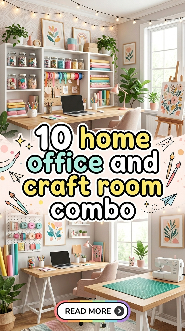 10 home office and craft room combo