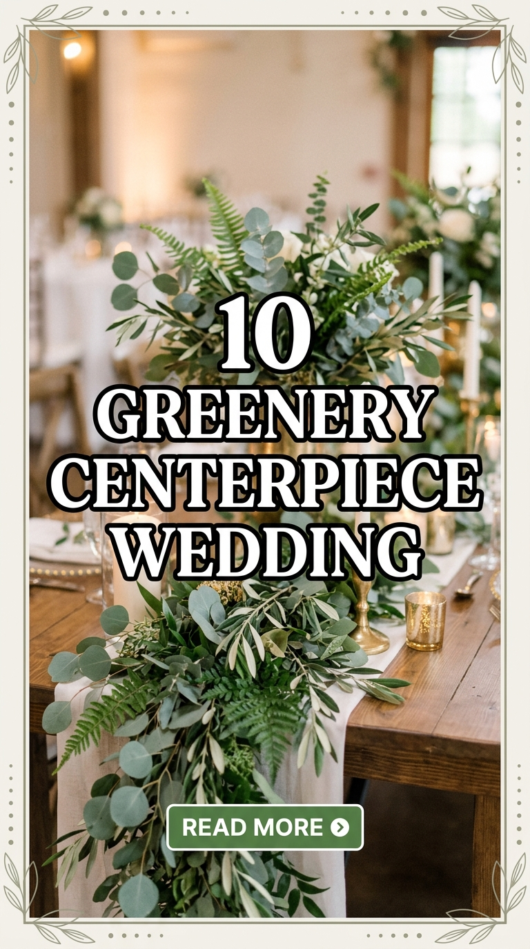 10 greenery centerpiece wedding