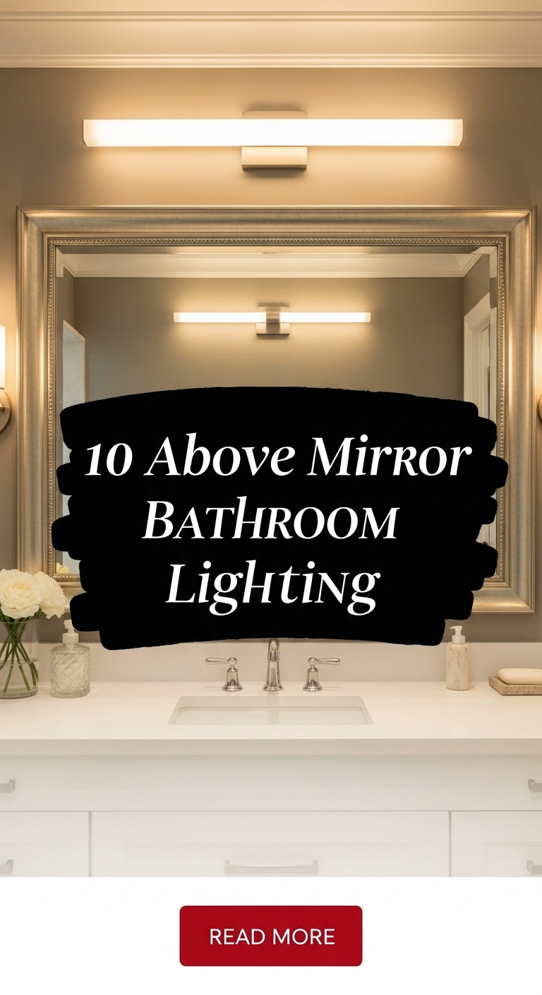 10 above mirror bathroom lighting