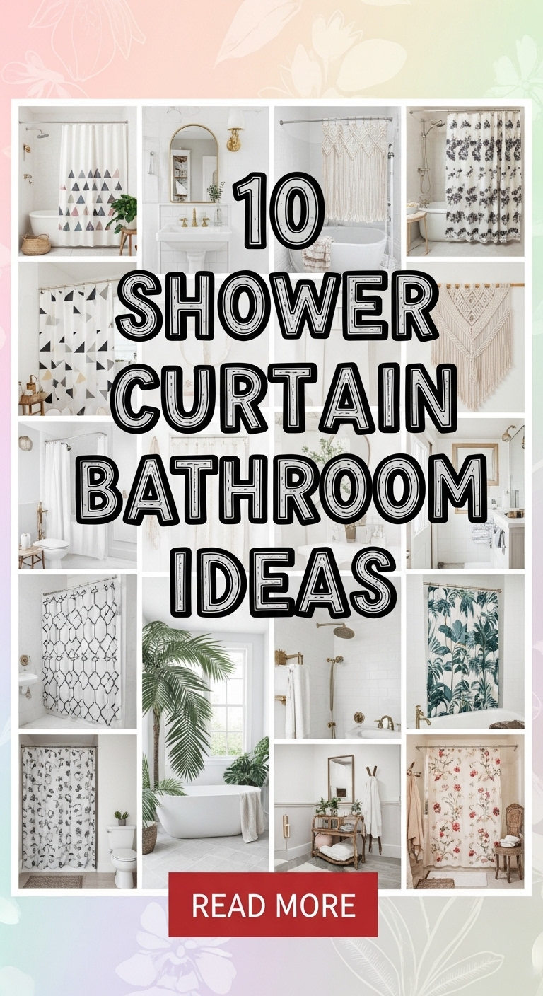 10 shower curtain bathroom ideas