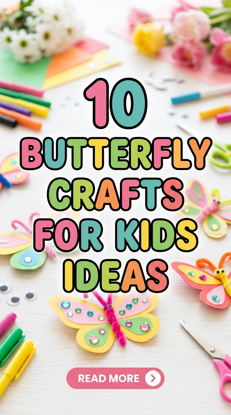 10 Butterfly Crafts For Kids Ideas