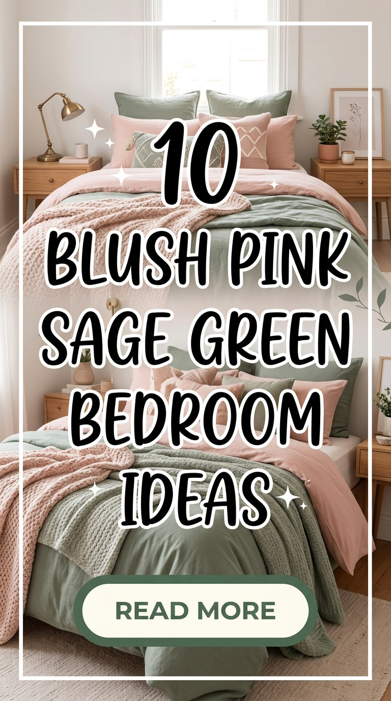 10 Blush Pink Sage Green Bedroom Ideas
