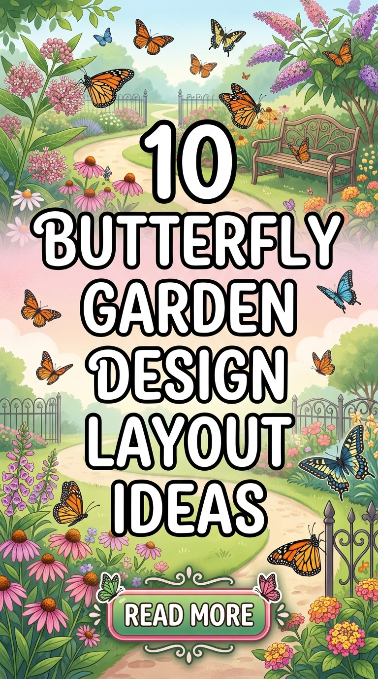10 Butterfly Garden Design Layout Ideas
