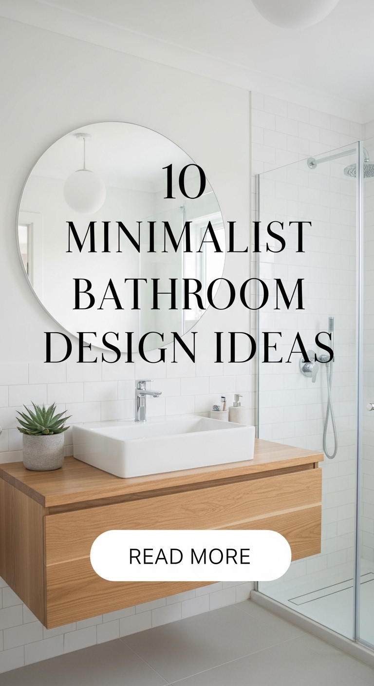 10 Minimalist Bathroom Design Ideas