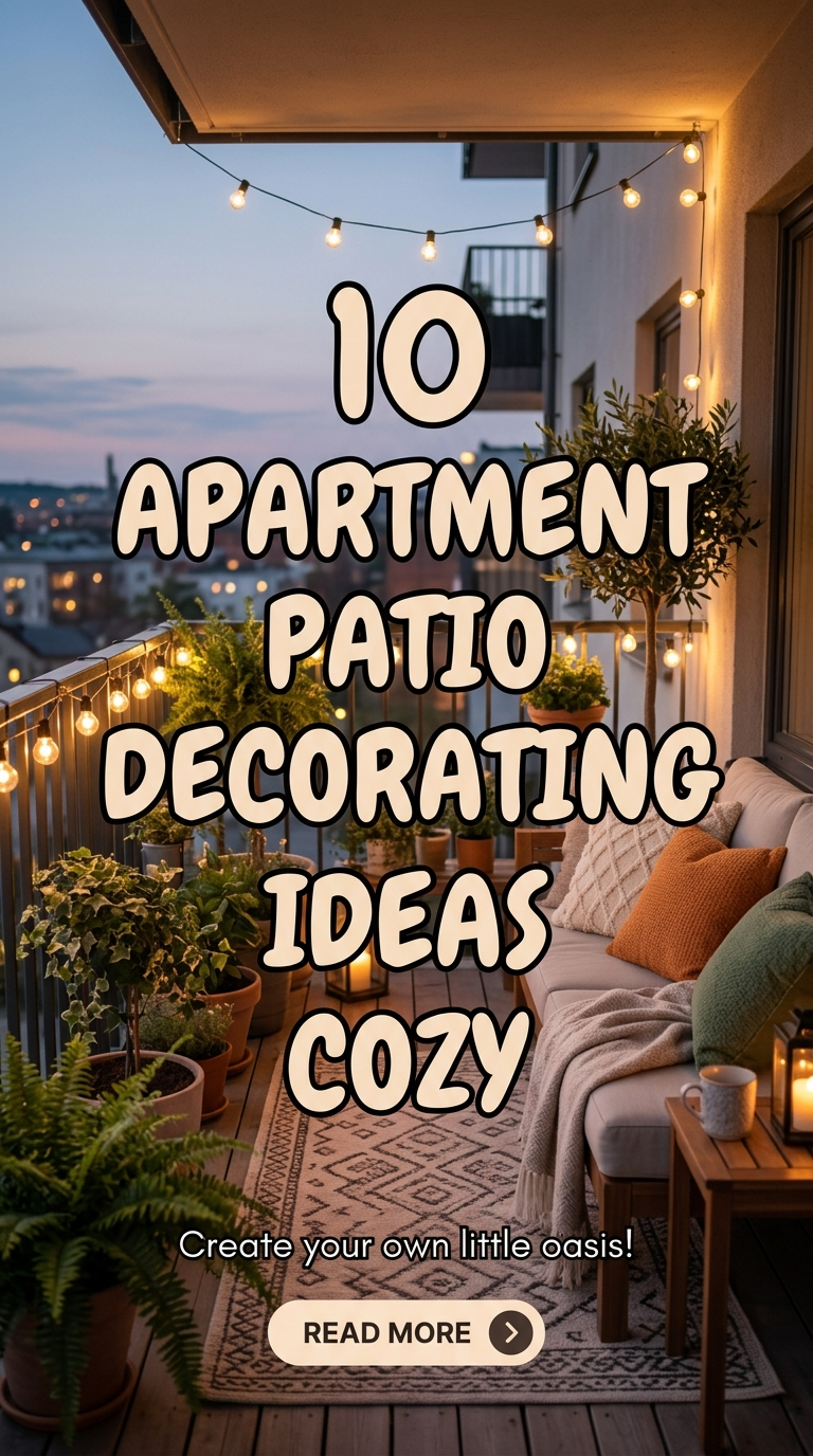10 Apartment Patio Decorating Ideas Cozy
