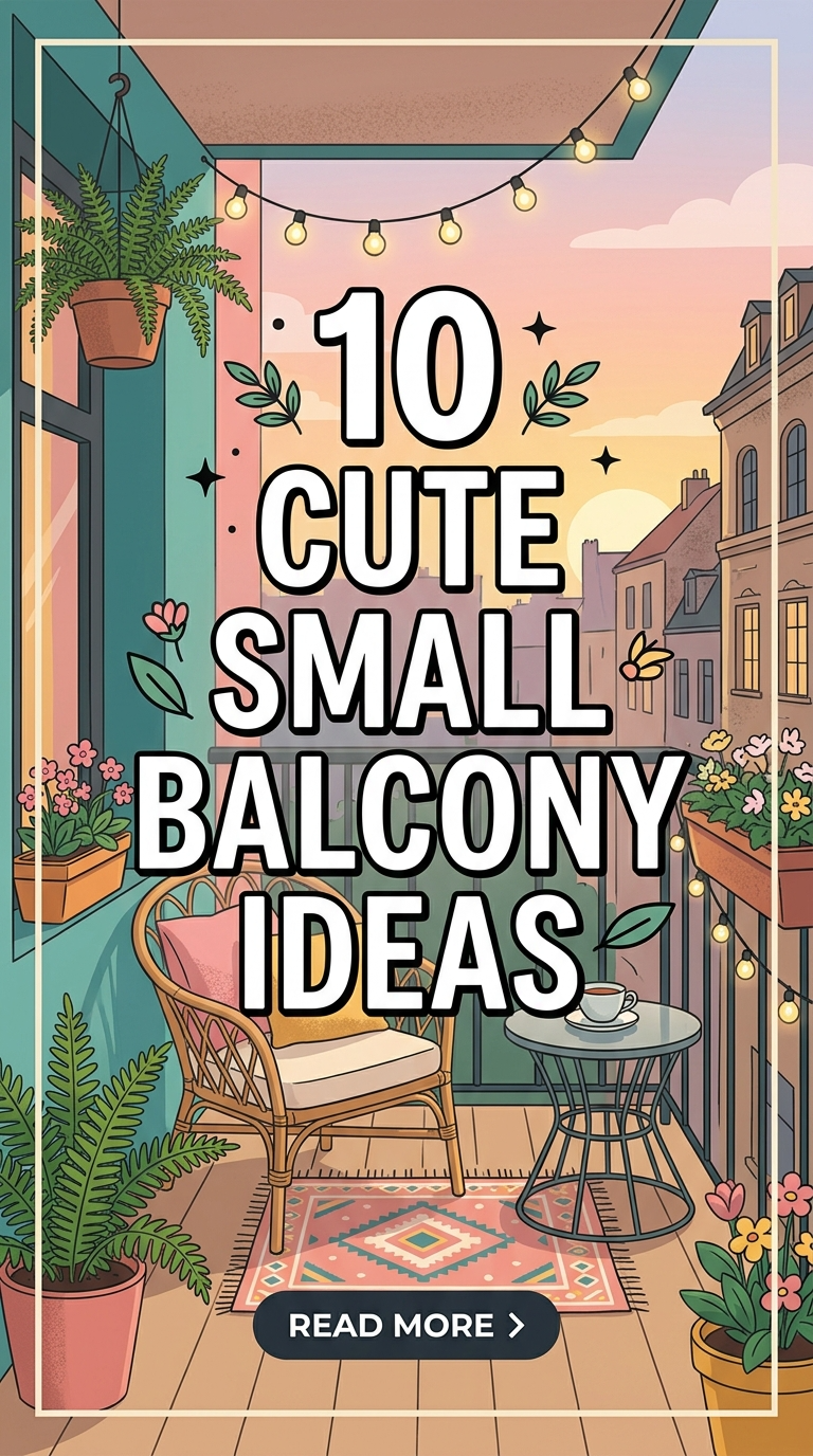 10 Cute Small Balcony Ideas