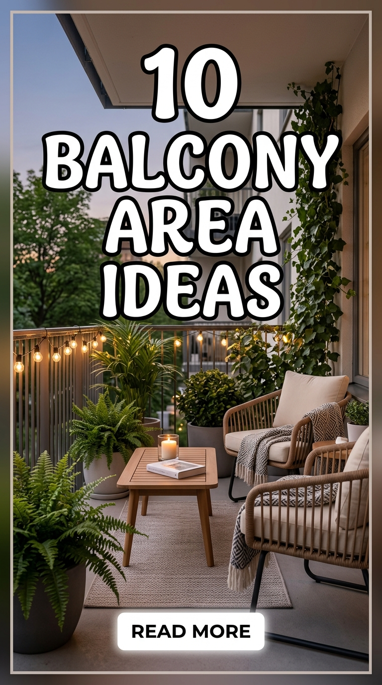 10 Balcony Area Ideas