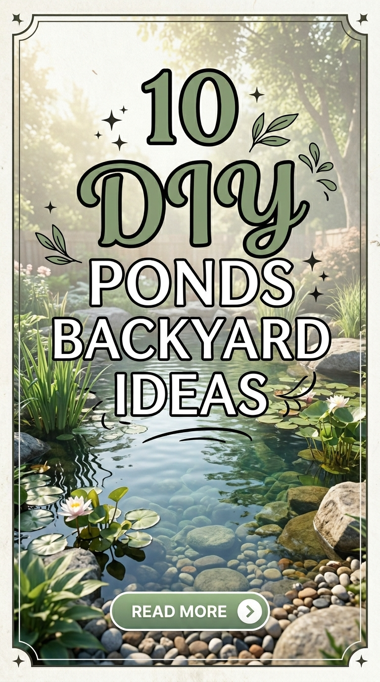 10 DIY Ponds Backyard Ideas