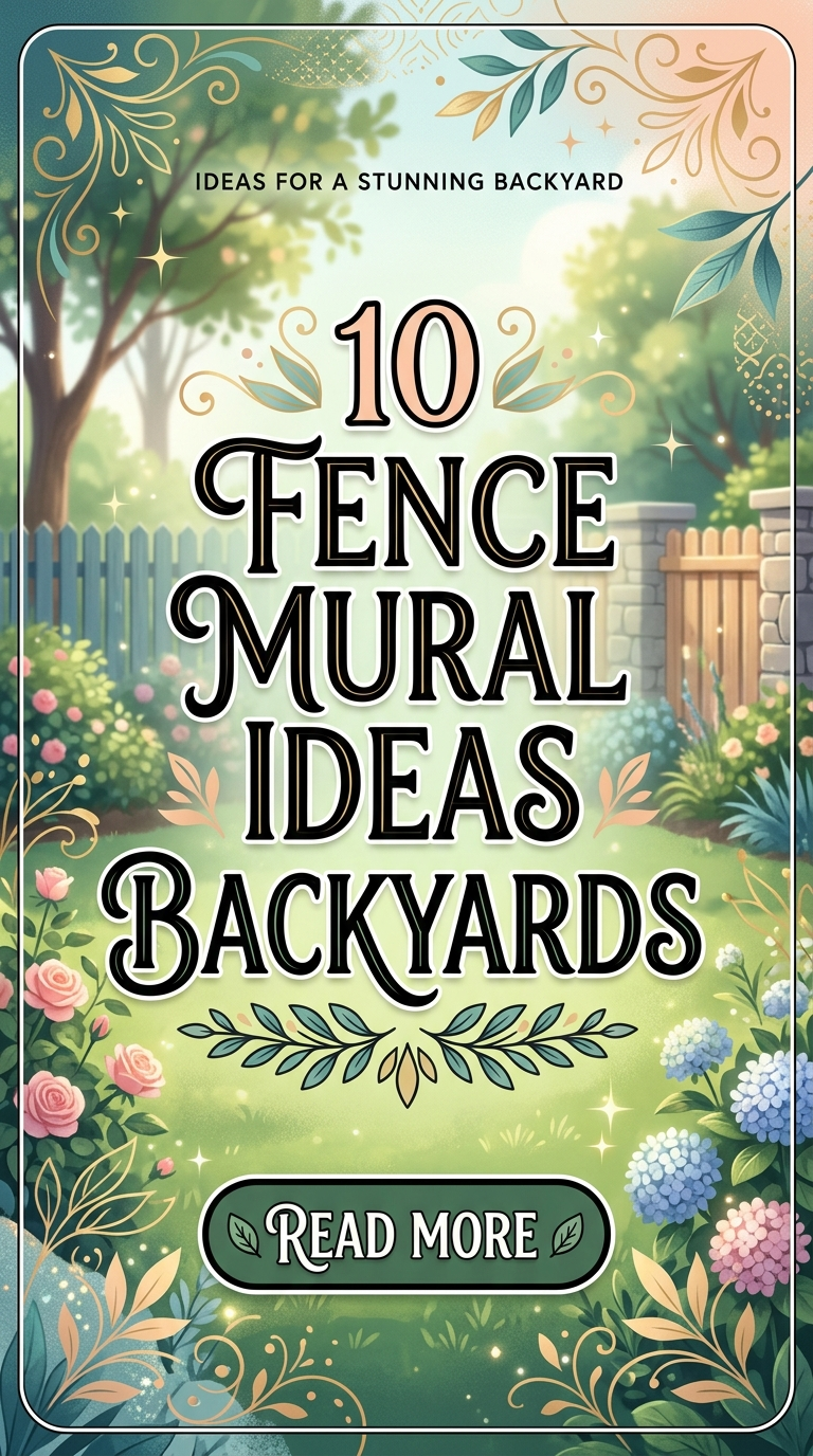 10 Fence Mural Ideas Backyards